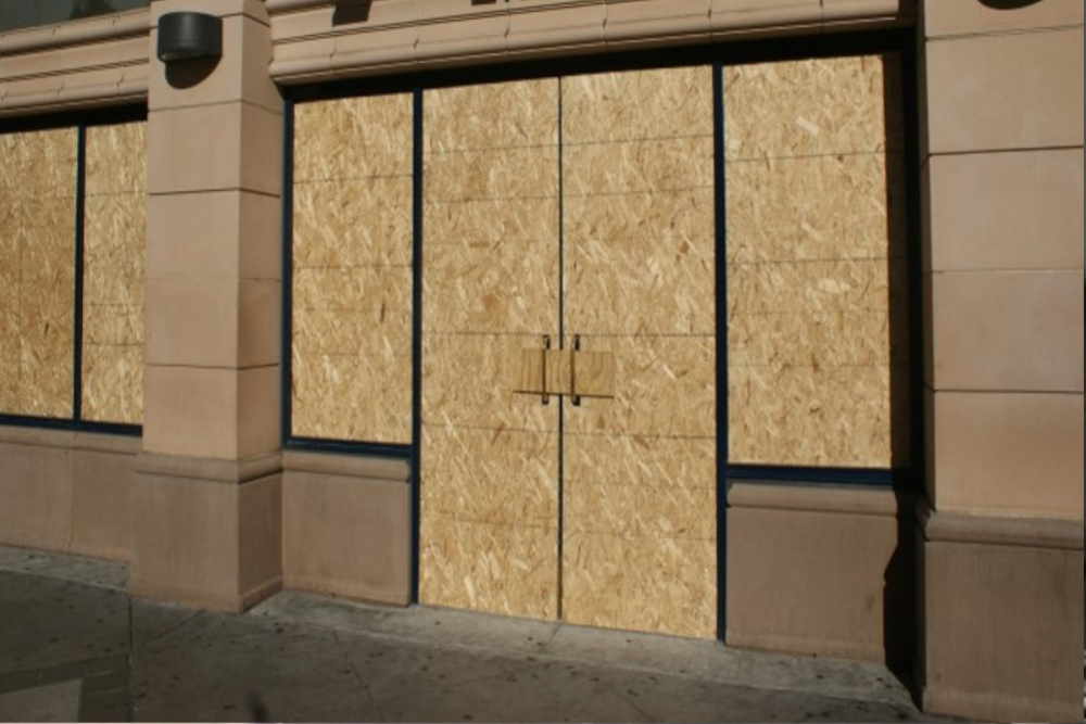 Boarding Up in Nine Elms, SW8